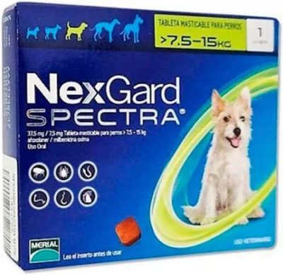 nexgard spectra 7.6 a 15kg x1