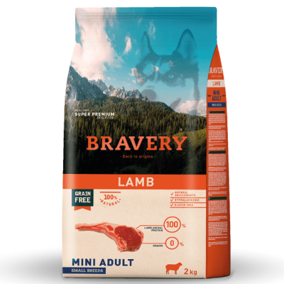 Bravery mini adult lamb 2kg