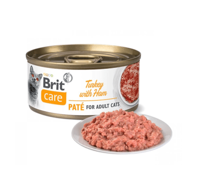 brit care cat turkey pate with ham1
