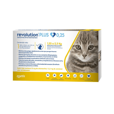 Revolution plus gato 1.25 a 2.5 kg