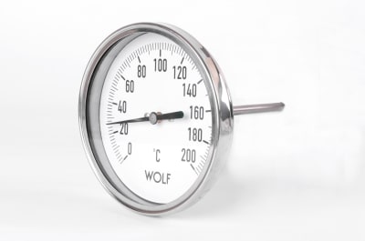 Termometro Wolf Full Inox Posterior, Esfera de 100mm, Bulbo de 6mm de diametro1
