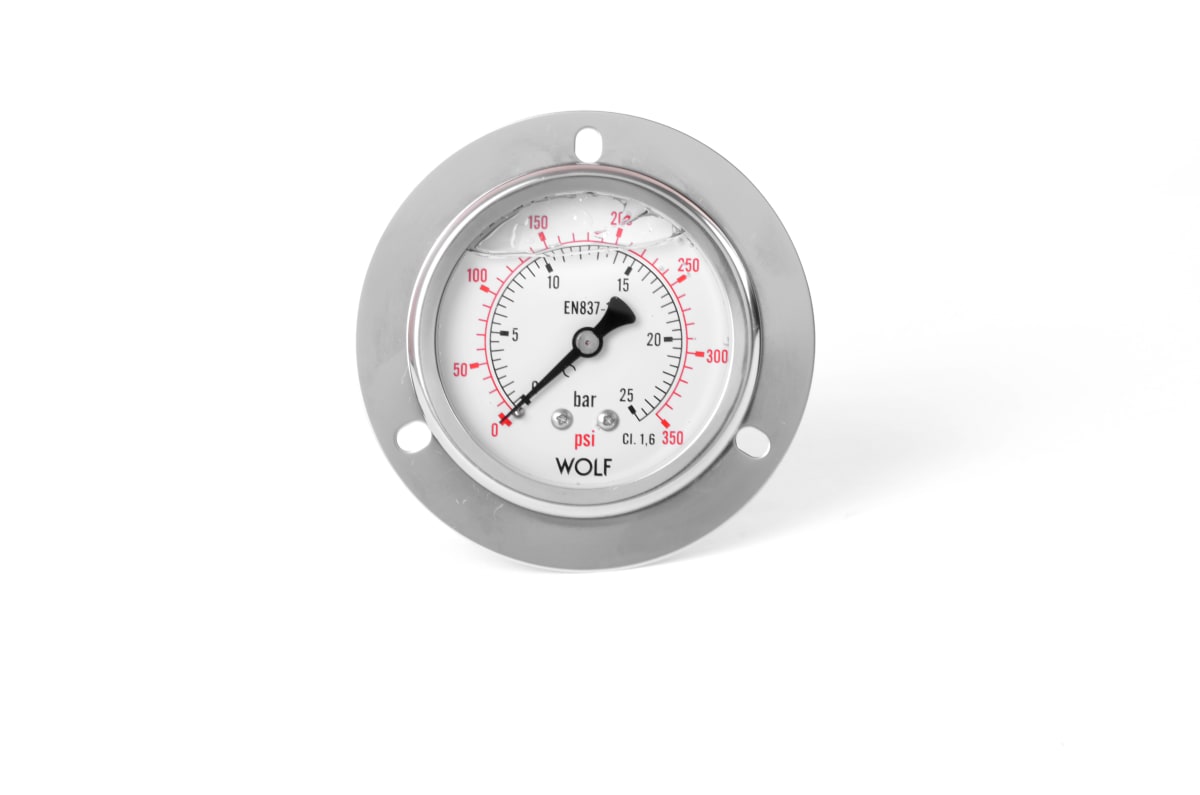 Manometro Wolf 63mm Inox BR Post Rell. 0