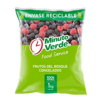 Mix Berries Frutos Del Bosque Congelados Minuto Verde 1Kg