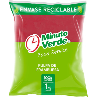 Pulpa Frambuesa Minuto Verde 1Kg