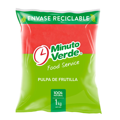 Pulpa Frutilla Minuto Verde 1Kg