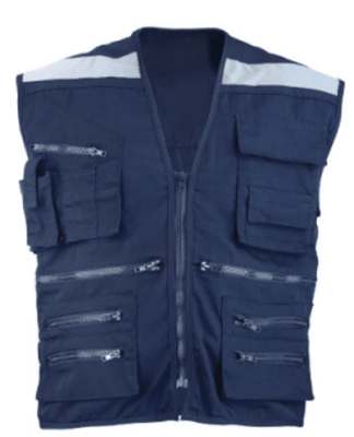 CHALECO GEOLOGO GABARDINA AZUL