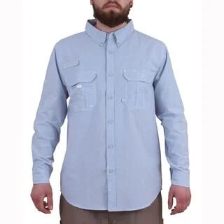 CAMISA OXFORD M/L CELESTE CT