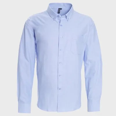 CAMISA OXFORD M/L CELESTE JSON1