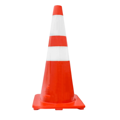 CONO PVC DOBLE CINTA REFLECTANTES