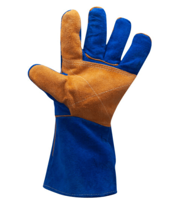 GUANTE SOLDADOR REFORZADO AZUL KEVLAR
