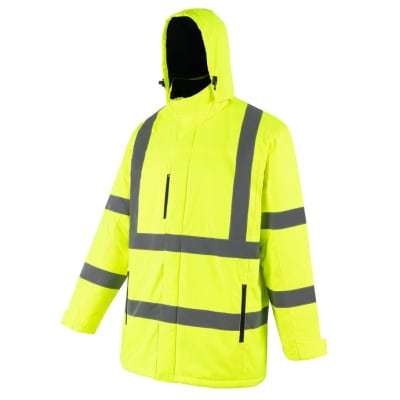 PARKA TERMICA ALTA VISIBILIDAD BICOLOR / AMARILLO-GRIS