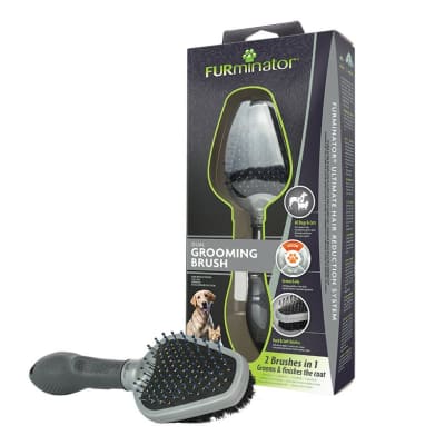 FURMINATOR DUAL GROOMING BRUSH PARA PERROS Y GATOS1