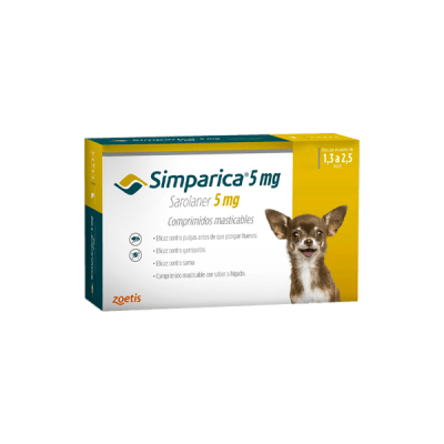 SIMPARICA (1 COMPRIMIDO) PARA PERROS DE 1,3 A 2,5 KG