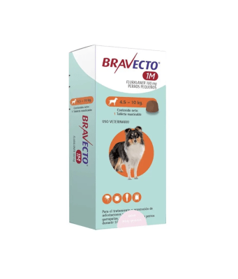 BRAVECTO PARA PERROS PEQUEÑOS DE 4.5 a 10KG