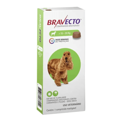 BRAVECTO PARA PERROS DE 10 a 20 KGR