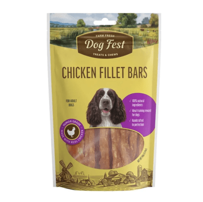 DOG FEST CHICKEN FILLET BARS PARA PERROS ADULTOS 90g