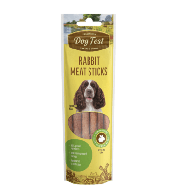 DOG FEST RABBIT MEAT STICKS PARA PERROS ADULTOS 45g1