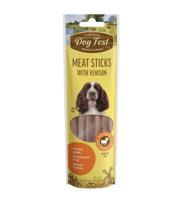 DOG FEST MEAT STICKS WITH VENISON 45g