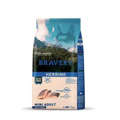 BRAVERY ALIMENTO PERRO MINI ADULT HERRING 2kg1
