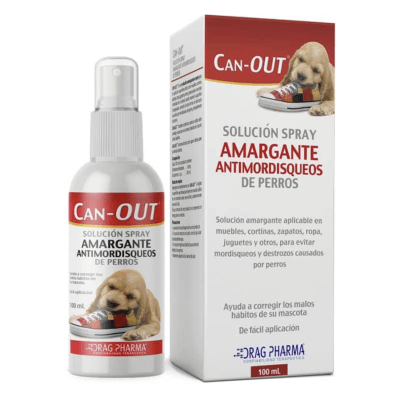 DRAGPHARMA CAN OUT (SOLUCIÓN AMARGANTE ANTIMORDISQUEOS PARA PERROS) 100ml