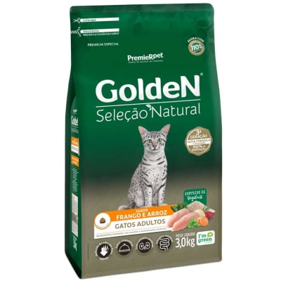 GOLDEN SELECCION NATURAL GATO ADULTO POLLO Y ARROZ 3KG