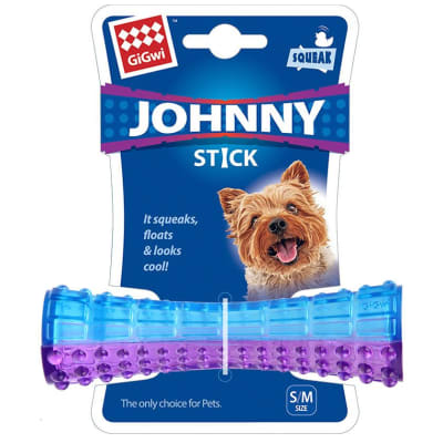 GIGWI JOHNNY STICK SQUEAK AZUL JUGUETE PARA PERRO S/M1