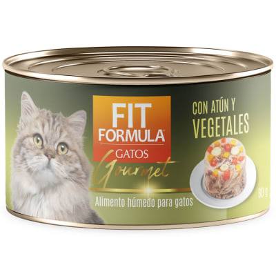 LATA FIT FORMULA GATOS ATÚN CON VEGETALES 80g1