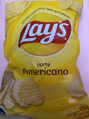 PAPAS LAYS CORTE AMERICANO 350 GRS
