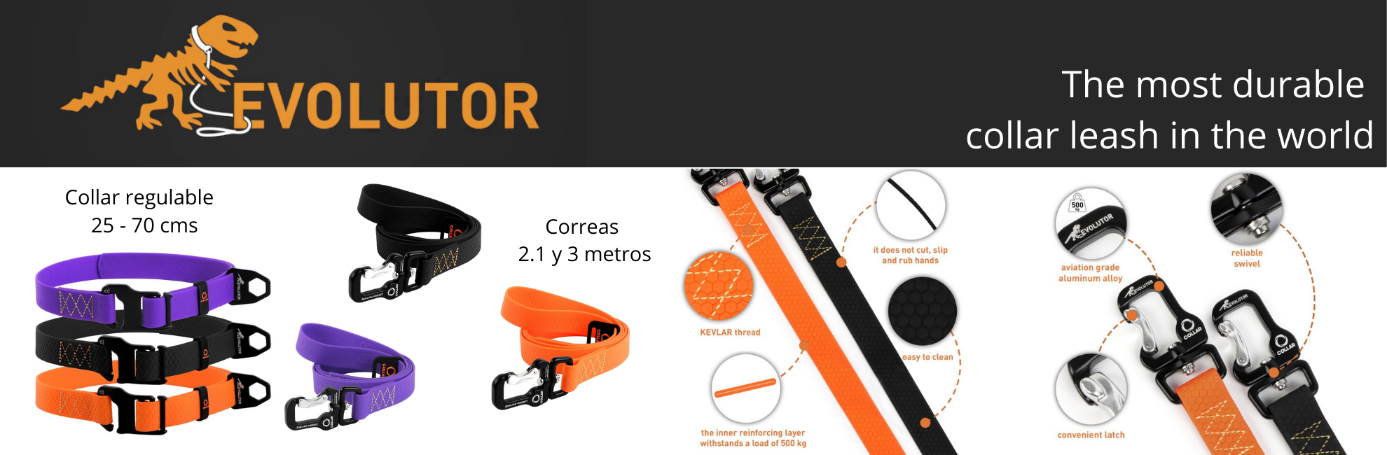 Evolutor - Línea Super Premium (aluminio aeroespacial, kevlar, collartex)