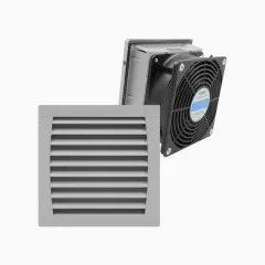 CONJUNTO VENTILADOR RAL7035 120X120MM CON CELOSÍA