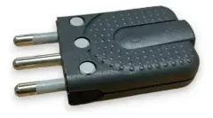 ENCHUFE VOLANTE MACHO S/REC 2P+T 10A GRIS S2465TGE