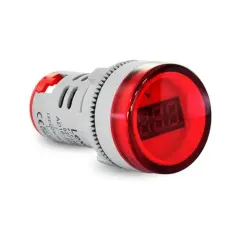 PILOTO VOLTIMETRO LED 22MM AC60-500V VISOR PEQUEÑO
