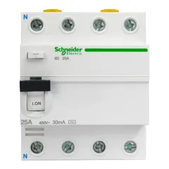 INTERRUPTOR DIFERENCIAL ACTI 9 IID 4P 25A 30MA CLASE AC