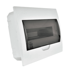 TABLERO EMBUTIDO 12 POLOS TAPA COLOR HUMO L/H IP41 LEXO