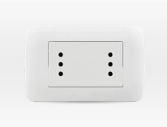 TOMA CORRIENTE DUPLEX 10A 250V BLANCO LEXO