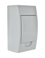 TABLERO SOBREPUESTO 4 POLOS TAPA BLANCA L/H IP41 LEXO
