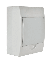 TABLERO SOBREPUESTO 6 POLOS TAPA BLANCA L/H IP41 LEXO