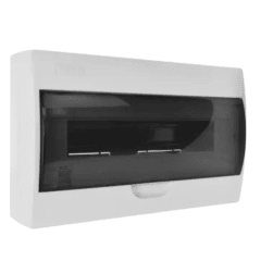 TABLERO SOBREPUESTO 18 POLOS TAPA COLOR HUMO L/H IP41