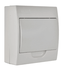 TABLERO SOBREPUESTO 8 POLOS TAPA BLANCA L/H IP41 LEXO