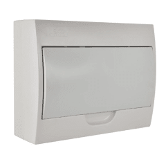 TABLERO SOBREPUESTO 12 POLOS TAPA BLANCA L/H IP41 LEXO