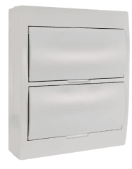 TABLERO SOBREPUESTO 24 POLOS TAPA BLANCA L/H IP41 LEXO