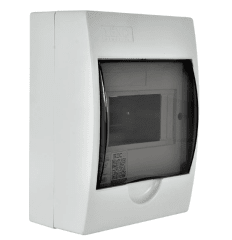 TABLERO SOBREPUESTO 6 POLOS TAPA COLOR HUMO L/H IP41