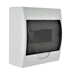 TABLERO SOBREPUESTO 8 POLOS TAPA COLOR HUMO L/H IP41