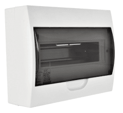 TABLERO SOBREPUESTO 12 POLOS TAPA COLOR HUMO L/H IP41