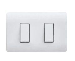 PLACA GENESIS ARMADA CON INTERRUPTOR DOBLE 9/15 16A 250C - BLANCO Schneider Electric