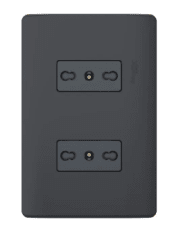 ENCHUFE DOBLE ARMADO GENESIS BLACK 10/16A 2P+T - NEGRO SCHNEIDER ELECTRIC