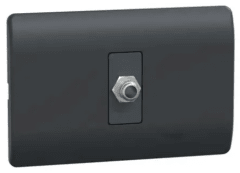 TOMA COAXIAL TV GENESIS BLACK - NEGRO SCHNEIDER ELECTRIC