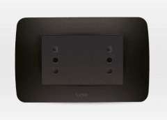 TOMA CORRIENTE DUPLEX 10A 250V GRAFITO LEXO