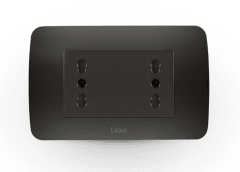 TOMA CORRIENTE DUPLEX 10/16A 250V GRAFITO LEXO