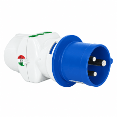 ADAPTADOR INDUSTRIAL IP44 3X 2P+T 16A 250V